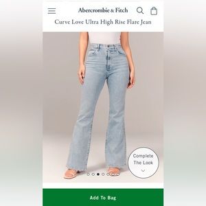 Abercrombie Curve Love Ultra High Rise Flare Jean
